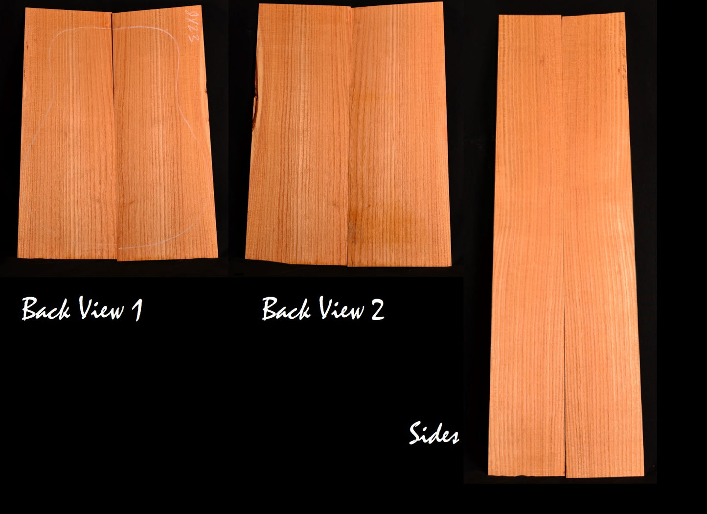 024 Honey Locust Back and Side Dreadnought Size Wood Set